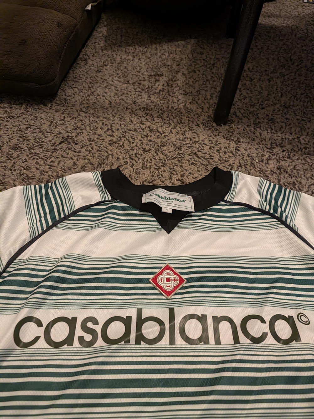 Casablanca Striped Soccer Jersey Mens Size Small